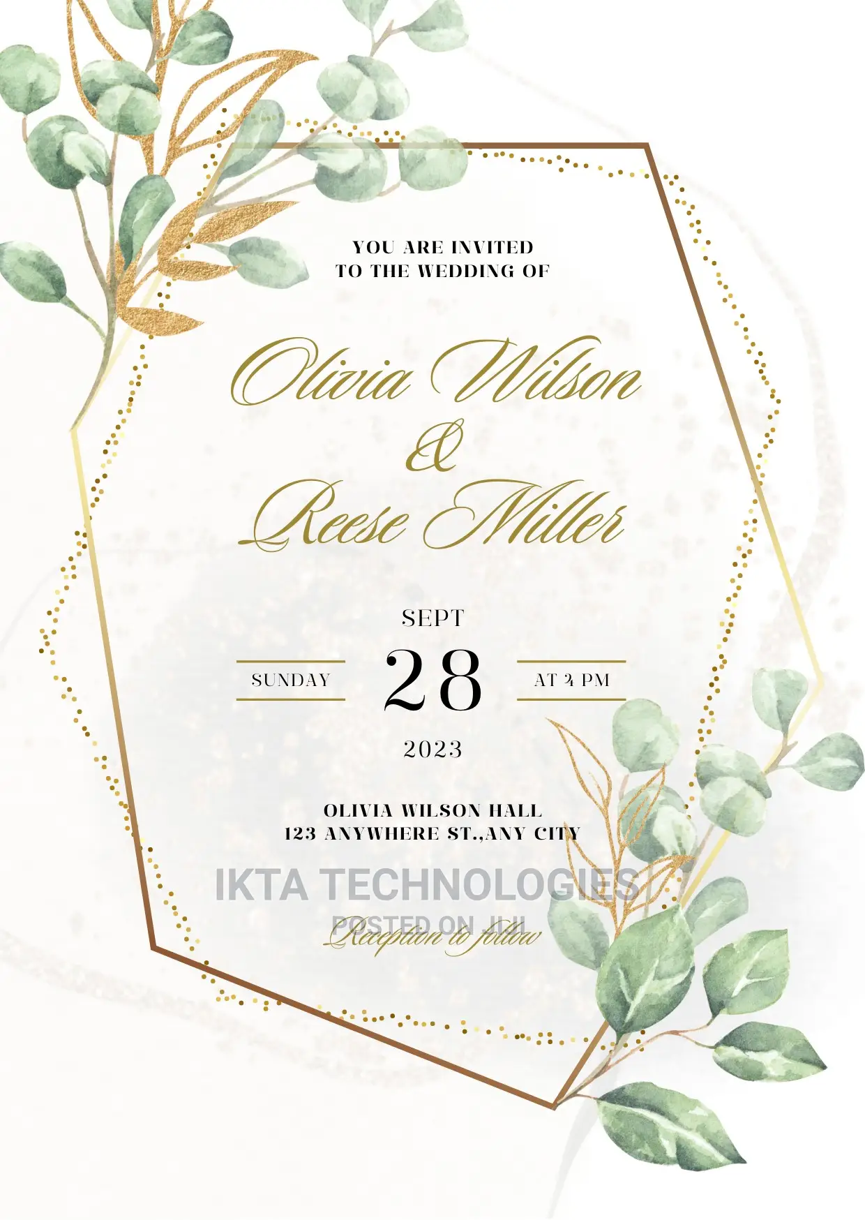 Amazing Memorable Wedding Invitation Card Design