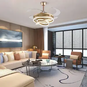Ceiling Fan 42-Inch (Chandelier Foldable) With Remote .