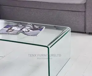 Center Table (Curved Glass )