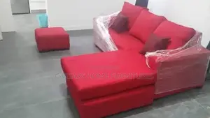 Red L Shape Sofa