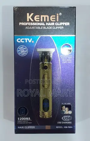 Metal Cordless Kemei Professional Rechargeable Clipper