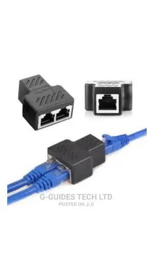 RJ45 Coupler Cat6 / Cat5e Ethernet Network Cable Joiner 2in1