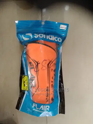 Orange Shinguard Football Protection