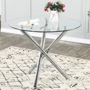 Executive Round Glass Table Console