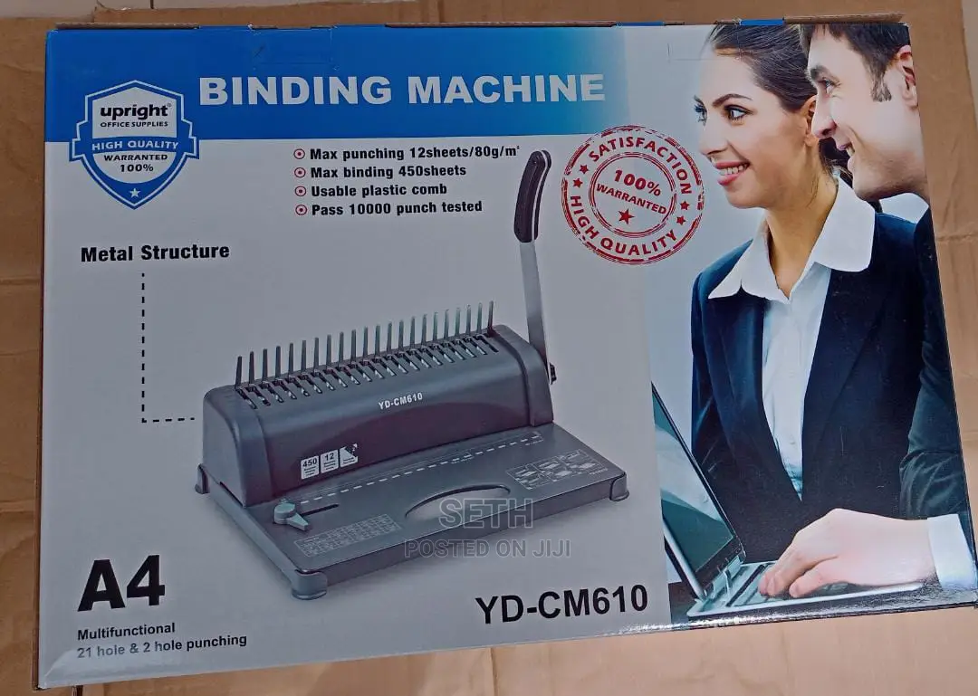 Upright Comb Binding Machine