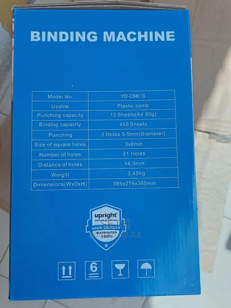 Upright Comb Binding Machine