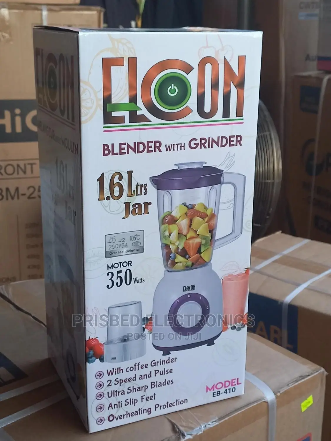 Elcon Durable Blender 1.6 Litres (Purple)
