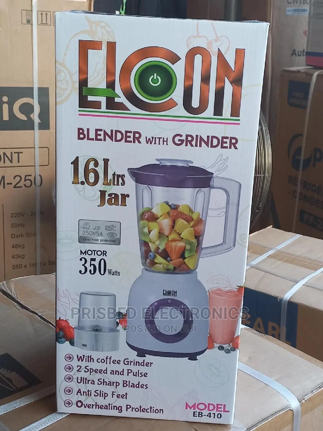 Elcon Durable Blender 1.6 Litres (Purple)