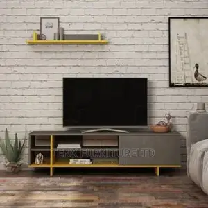 Tv Stand (Antique ) With 4 Compartments:
