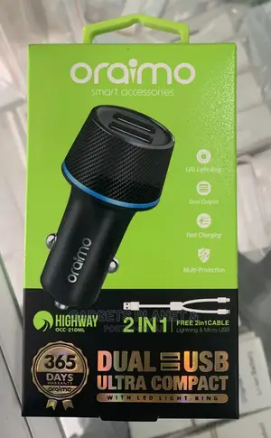 Oraimo Dual USB Ultra Compact Fast Charger