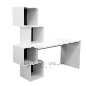 Computer /Gaming Desk White (Cabinet Forms)