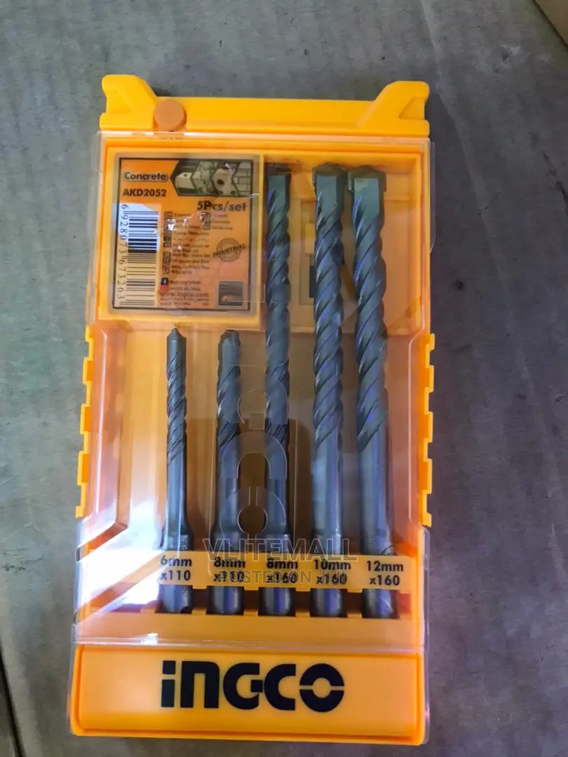 5 Pcs Concrete Drill Bits Set