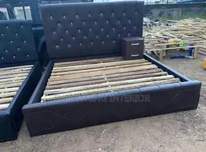 King Size Bedframe With Side Bedside Drawers for Sale