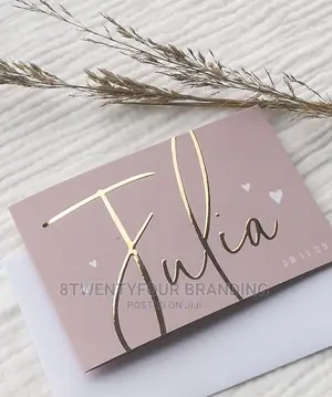 3D Printing on Cards (Gold, Silver, Rose Gold Etc.)
