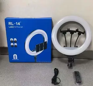 RL 14 Inches Ring Light With Stand,3holders,Remote
