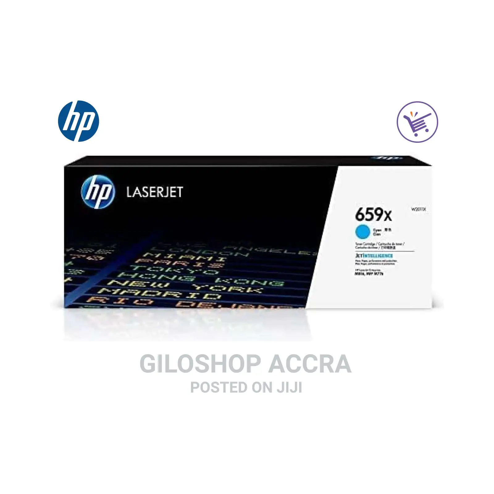 HP 659X High Yield Cyan Original Laserjet Toner Cartridge, W