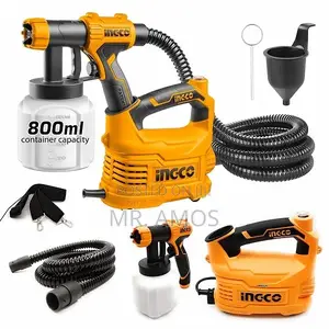 545 Watt Electric Paint Gun Set With Plastic Container- Spg5008