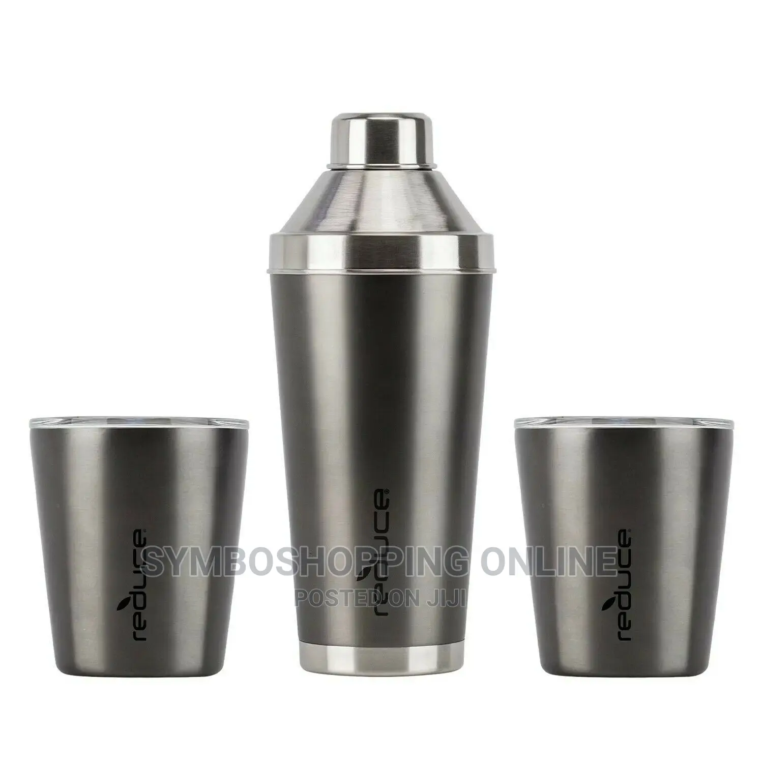 NEW Reduce Cocktail 3-Piece Shaker Set With 10-Oz. Lowball