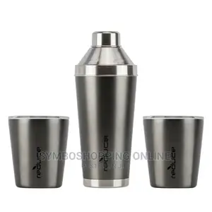NEW Reduce Cocktail 3-Piece Shaker Set With 10-Oz. Lowball