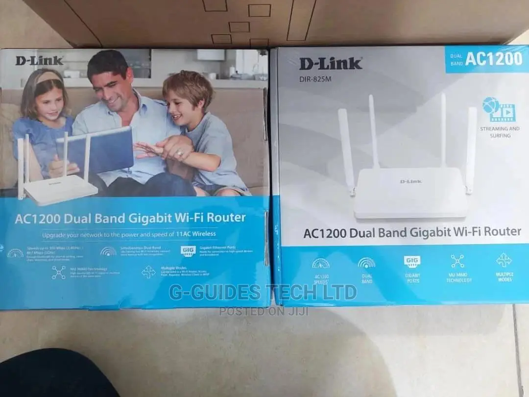 D-Link Ac1200 Dual Band Gigabit Wi-Fi Router Dir-825m