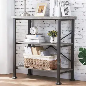 3 Tier Bookcases and Dy Free Standing Grey
