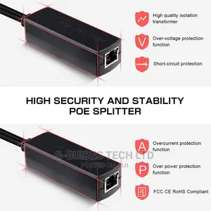 48V Poe Splitter Adapter Power Over Ethernet