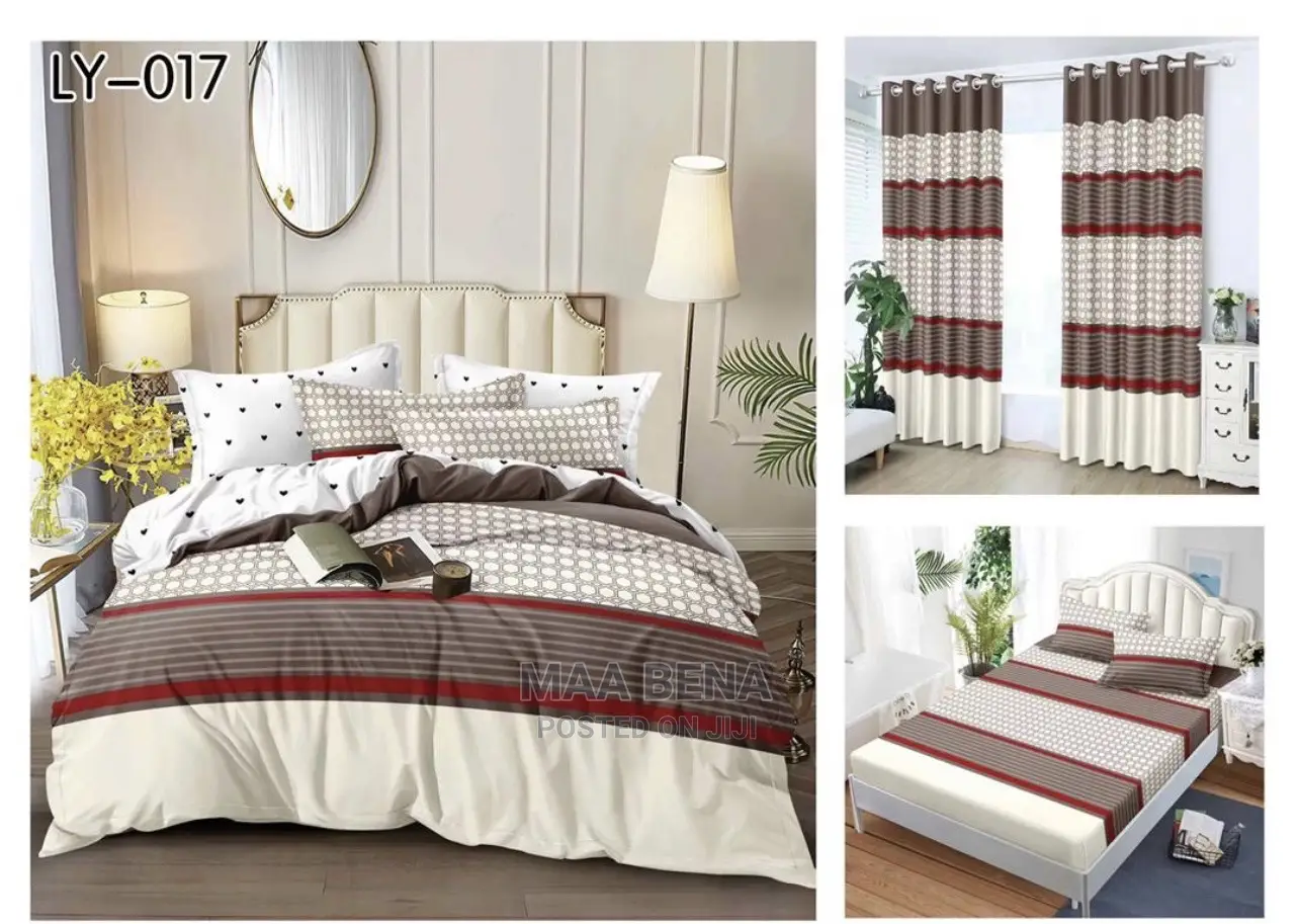 Quality Bedset With Matching Curtains