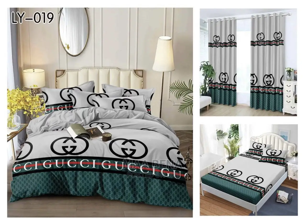 Quality Bedset With Matching Curtains