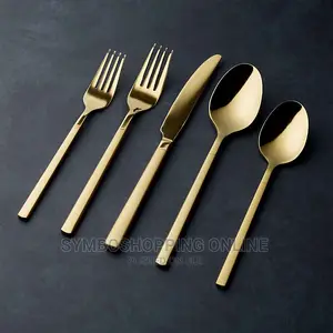 20 Pc Skandia Flatware Satin Gold Service for 4