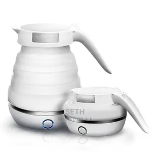 White Electric Foldable Silicon Kettle 0.6L -White