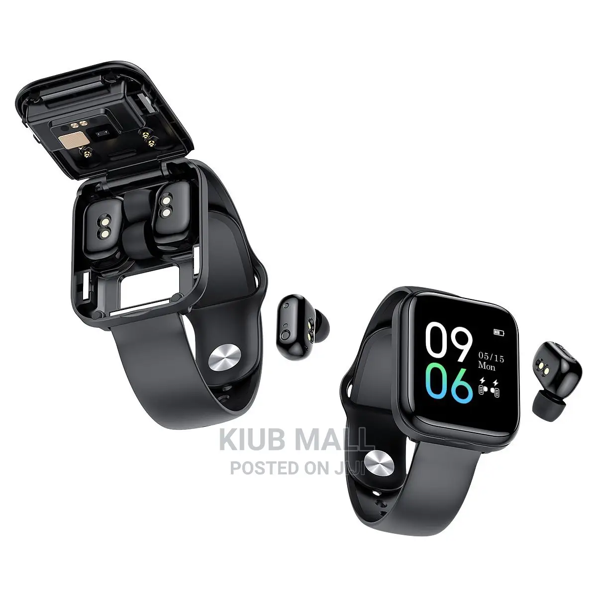 Smart Health Watch With Earbud