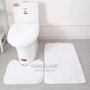 Set of 3 Bathroom Bath Mat Set Bathroom Rug Shower Carpets