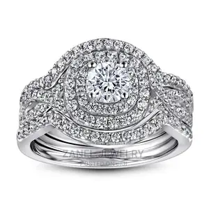 Pure Silver Wedding Rings(Male Band Included)