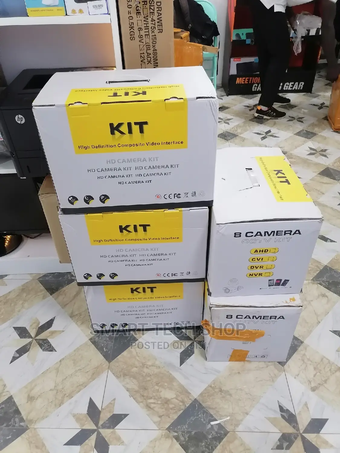 8 Channel 5mp IP Camera With Mic Complete Kit +Network Cable