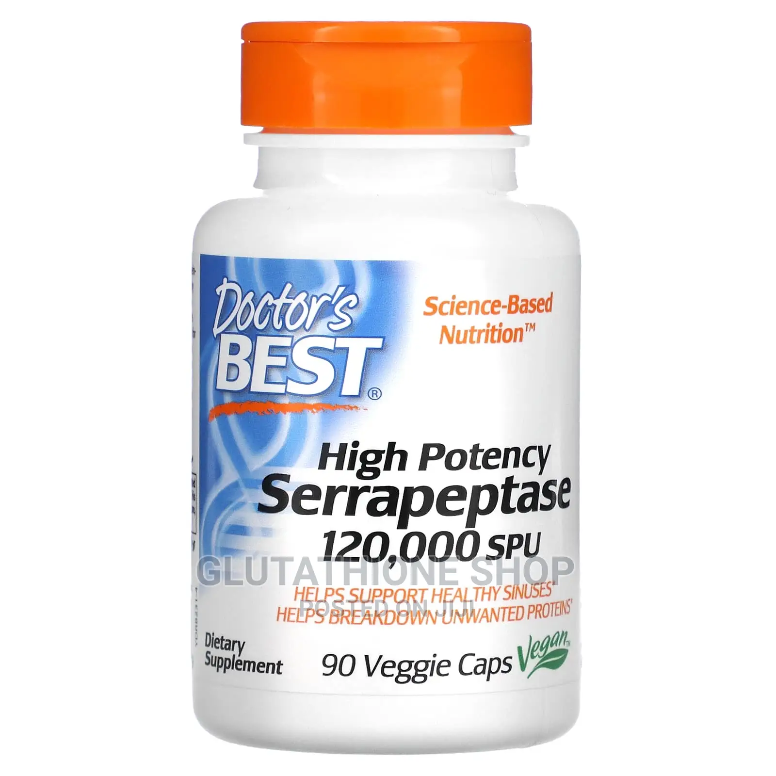 Doctor's Best High Potency Serrapeptase 120,000 Spu