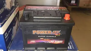 Din 55ah Power Jet Car Battery + Free