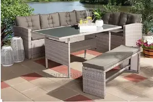 Wide Outdoor Wicker Symmetrical Patio Sectional With Cushion