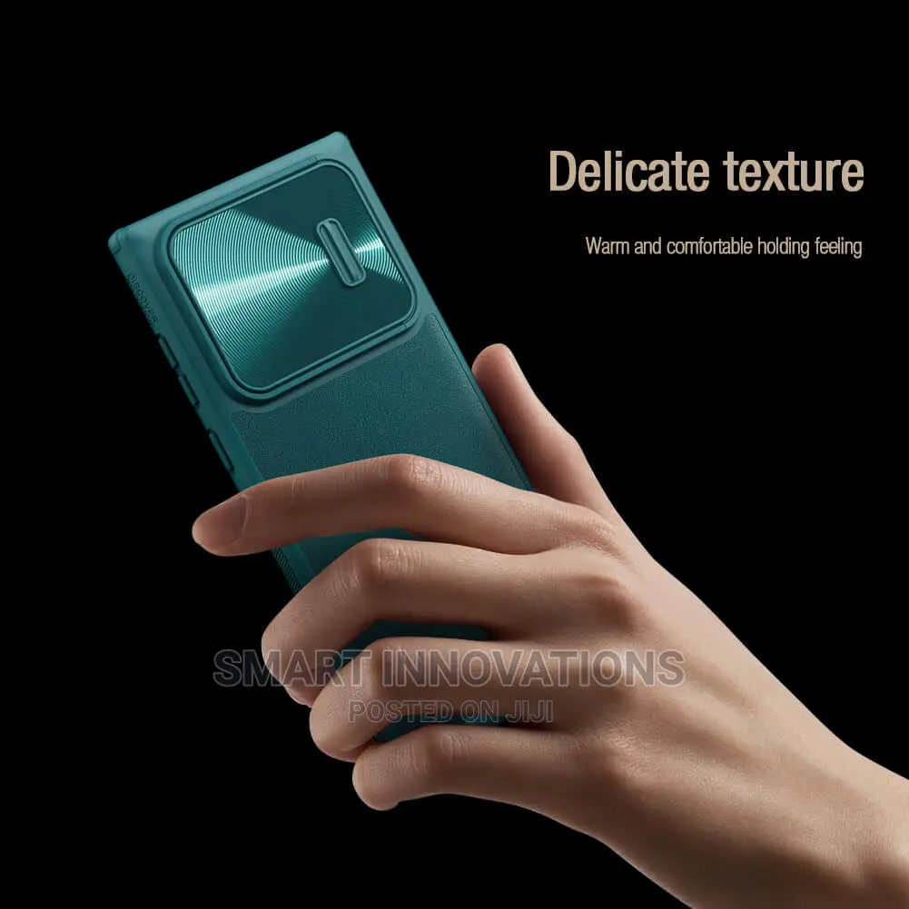 Galaxy S22 Ultra Camshield Leather Case