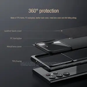 Galaxy S22 Ultra Camshield Leather Case
