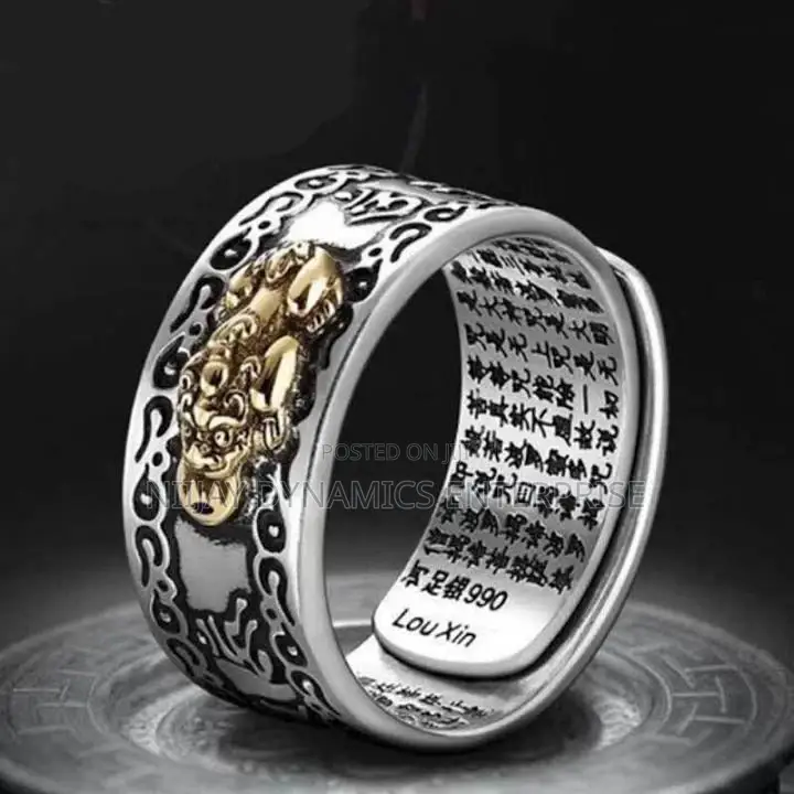 Feng Shui Pixiu Wealth Attraction Good Luck Ring