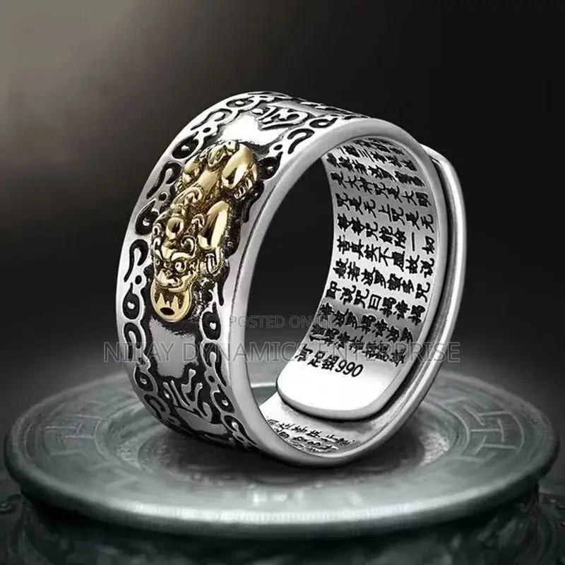Feng Shui Pixiu Wealth Attraction Good Luck Ring