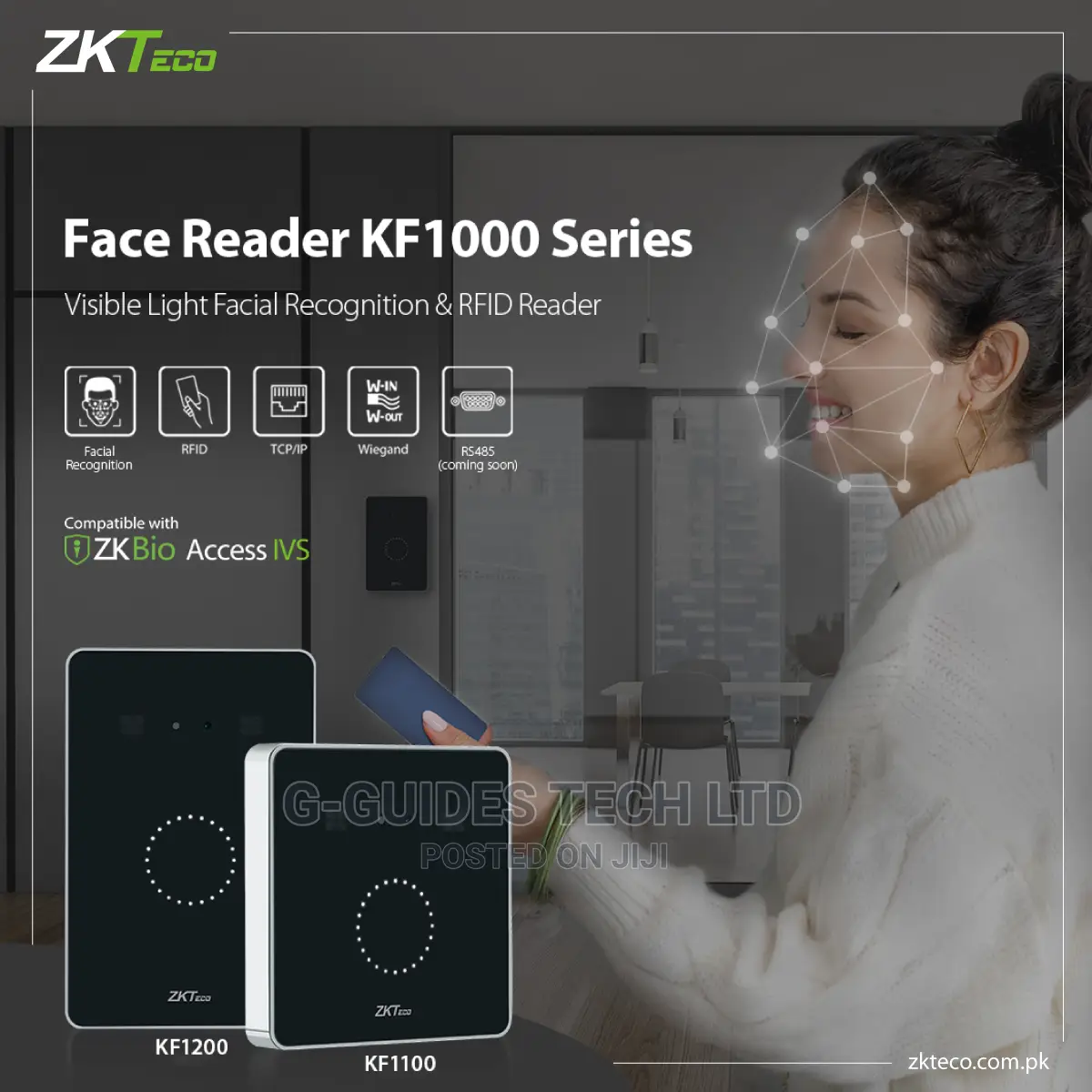 Zkteco Kf1100 Face Reader