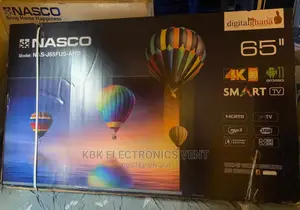 Nasco 65" Smart(Android) Uhd Satellite Digital Led Tv
