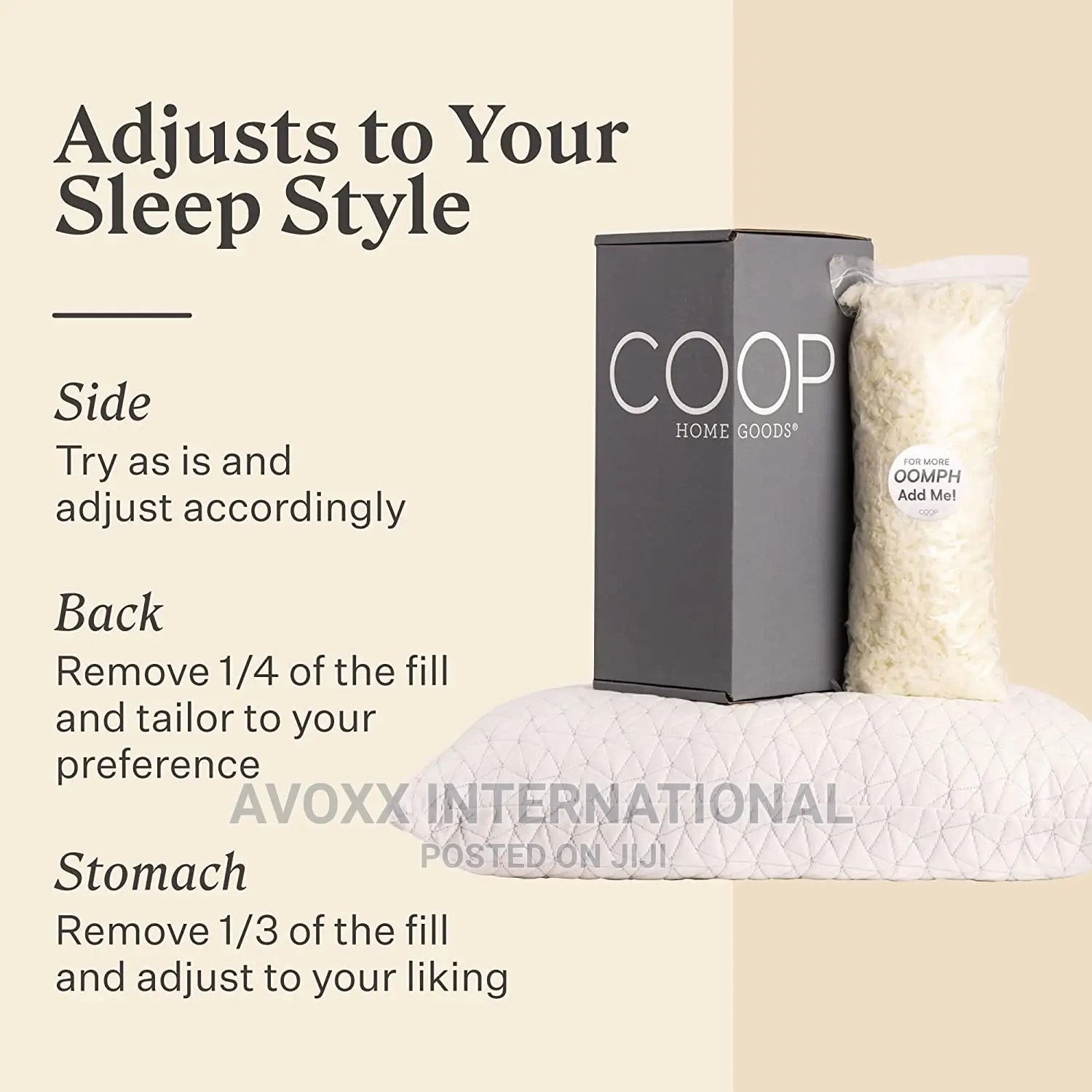 COOP Home Goods Lumbar Pillow Bamboo Charcoal Infused Foam