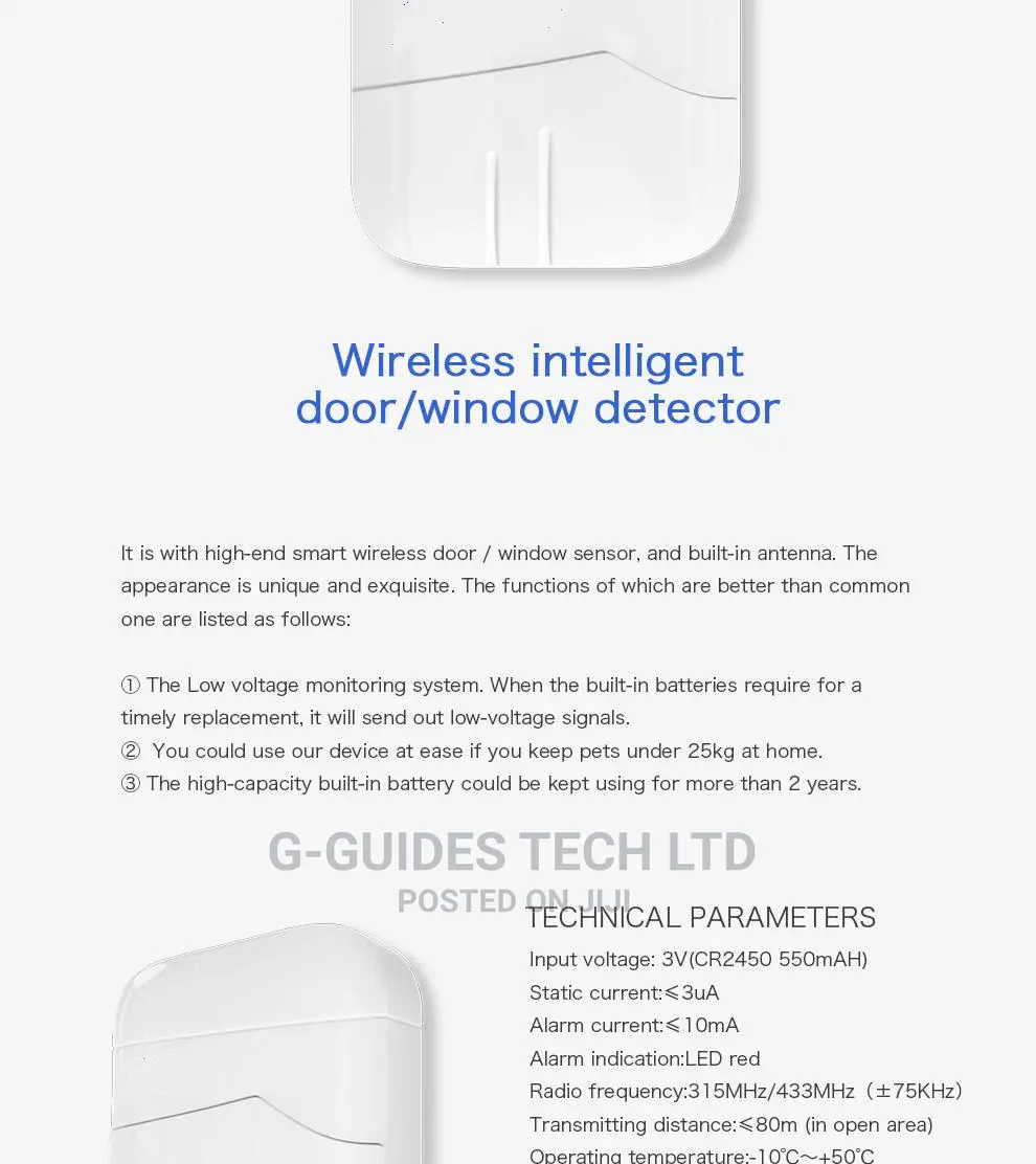 DY-MC100C High-End Wireless Door/Window Detector