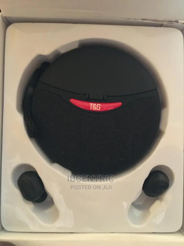 T and G Portable Wireless Speaker With Wireless Earbuds