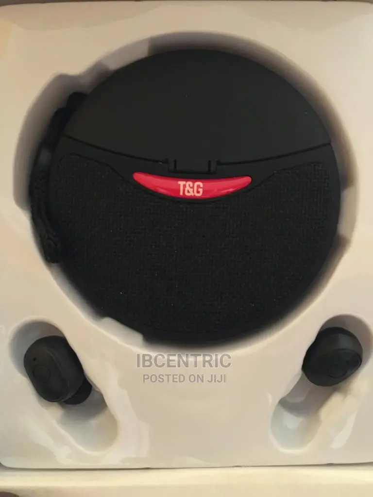 T and G Portable Wireless Speaker With Wireless Earbuds