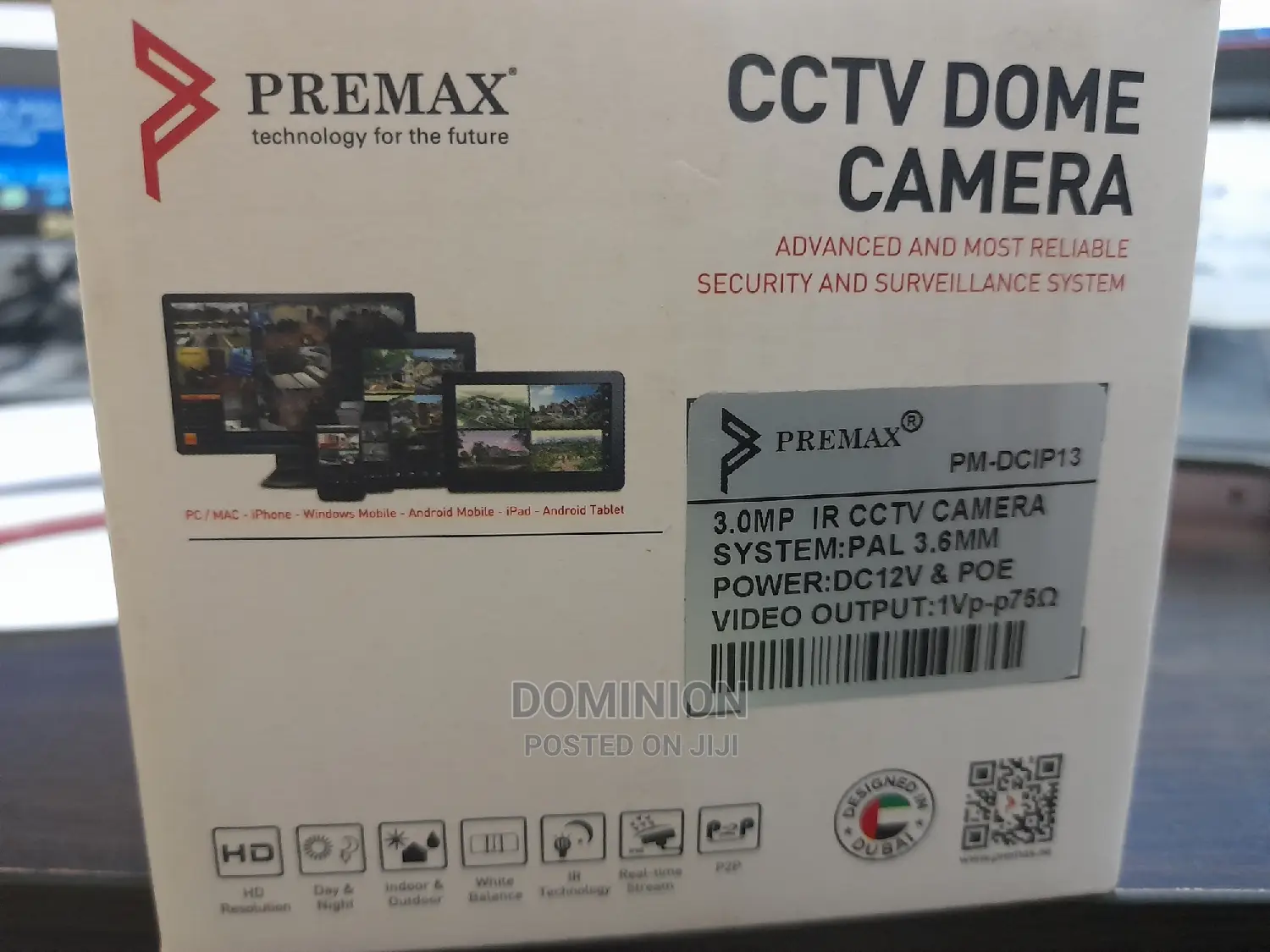 Premax Pm-Dcip13 3mp IR AHD CCTV Dome Camera
