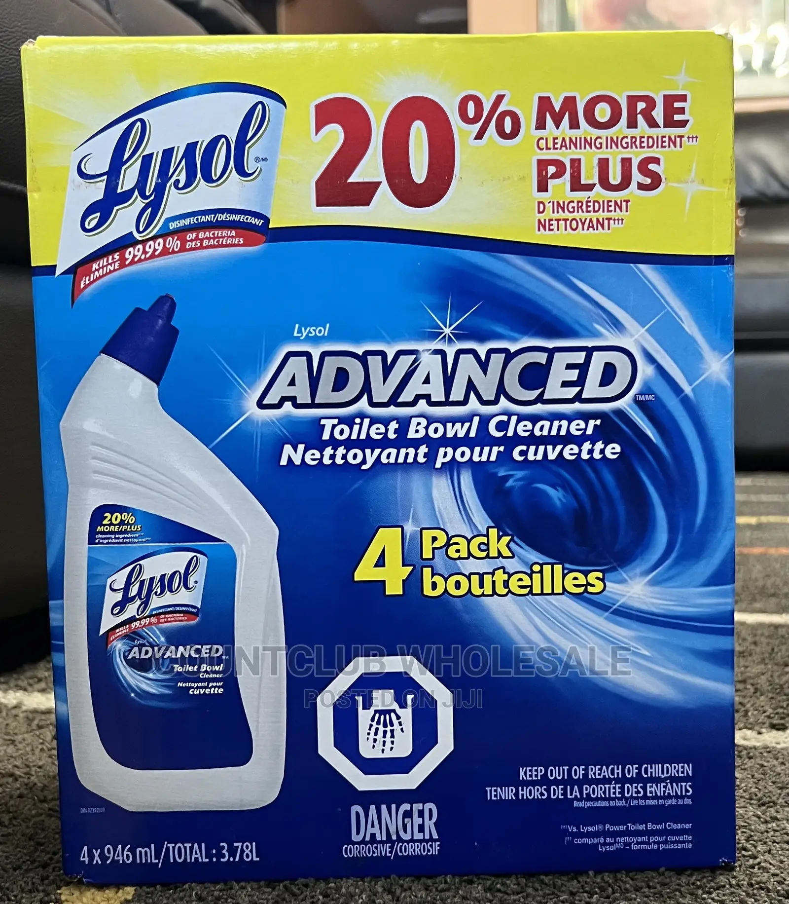 Lysol Advanced Toilet Bowl Cleaner 4 Pack 4x946ml