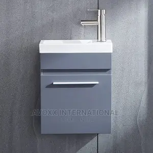 Delavin 16"Bathroom Vanity and Sink Combo W/ White Ceramic